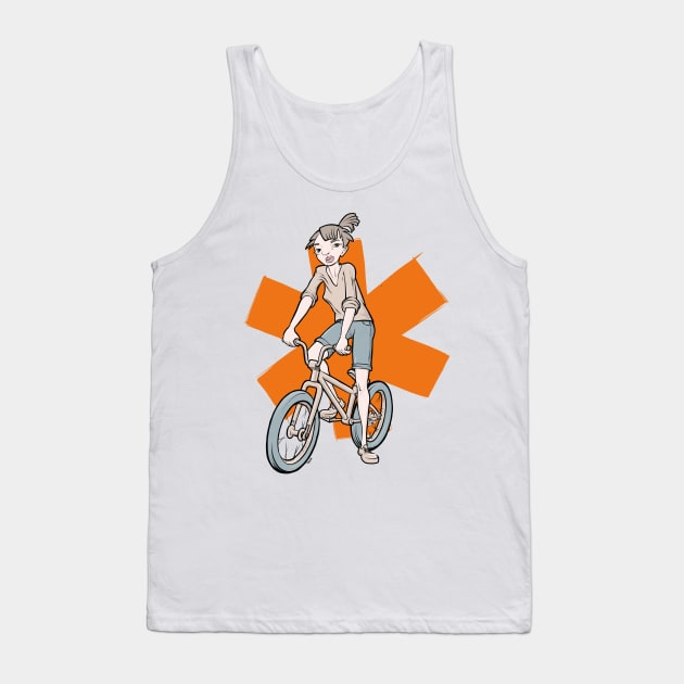 Biking all day Tank Top by motylanoga